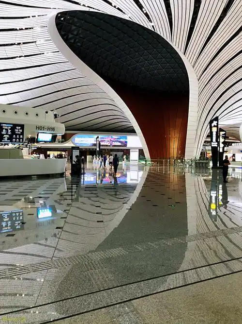 北京大兴国际机场内部掠影