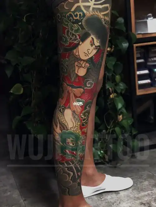 完结#纹身刺青  #纹身  #日式老传统纹身  #花腿纹身  #日式老传统花