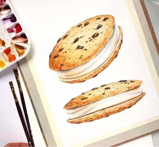 彩铅画～～饼干