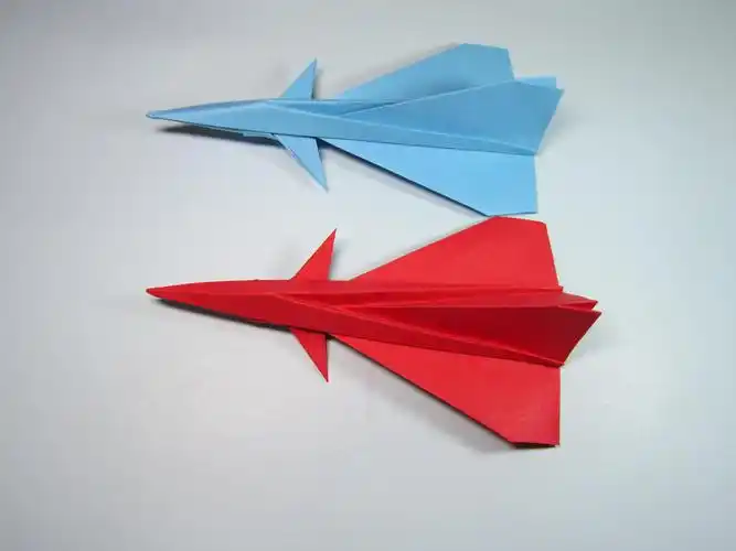 纸艺手工纸飞机折纸,一张纸折出霸气的歼10战斗机