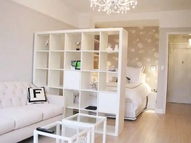 小户型客厅卧室隔断装修实例_装信通网效果图