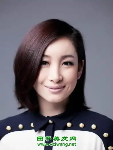 秦海璐发型图片欣赏 熟女短发型就要这样扎_明星发型_西子美发网