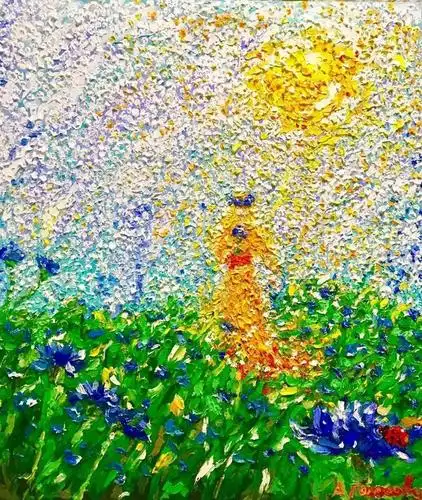 想知道油画中的点彩是怎样的吗