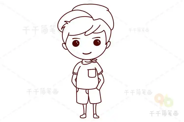 画儿童人物的简笔画画法