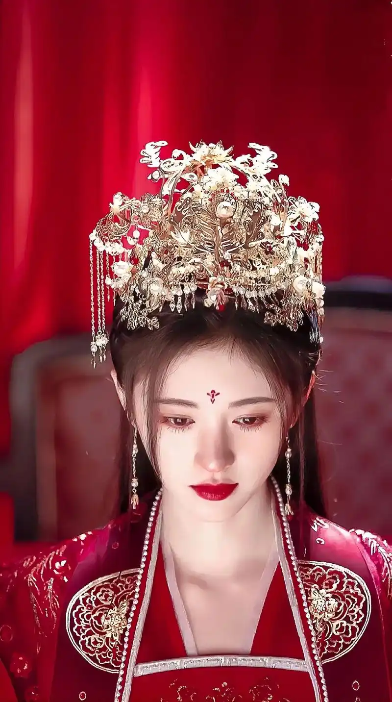 红衣古装 #鞠婧祎 #图片视频 - 抖音