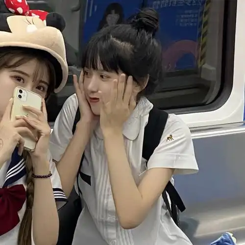 姐妹头二转注明小悦自截头像图源来自vb