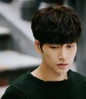 流行的男生纹理烫发型图片好看的小鲜肉齐刘海发型