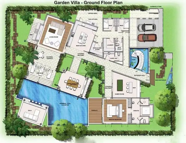 私人豪华别墅设计平面图