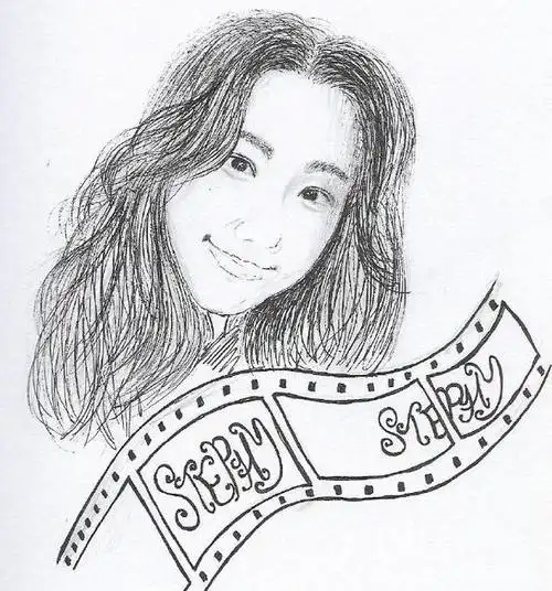 看了邓丽欣的手绘头像才知道:蔡少芬张晋,朱茵黄贯中隶属同公司