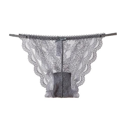 一根线性感细带全蕾丝超薄三角裤透气舒适女士内裤低腰无痕t裤女