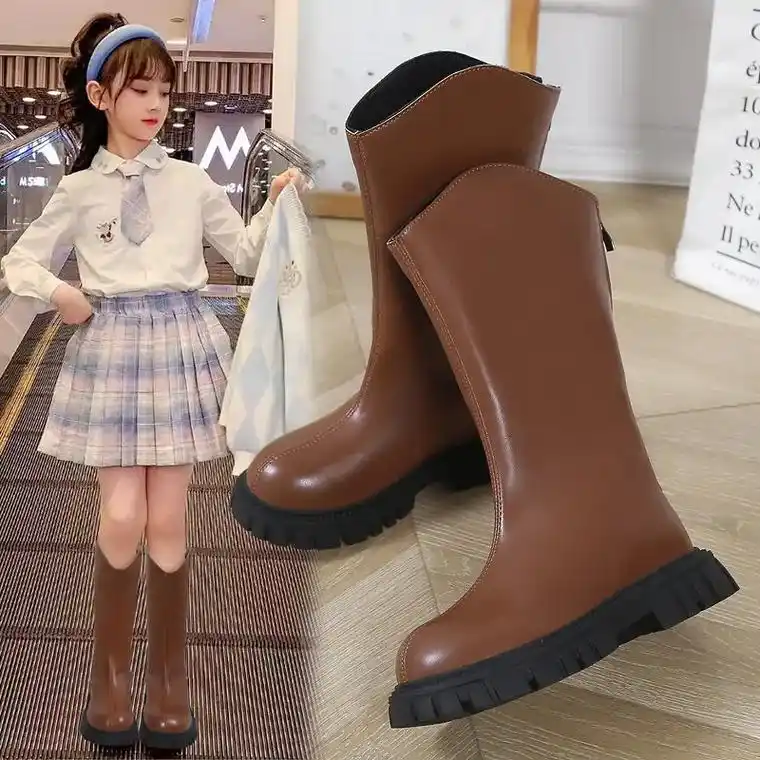 这双女童靴子真的太可爱啦!