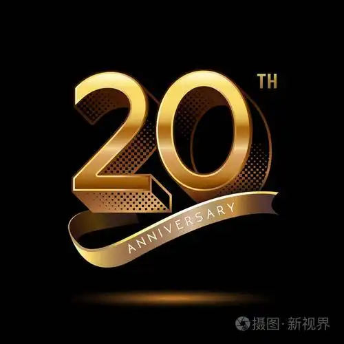 20年黄金周年纪念标志, 装饰背景