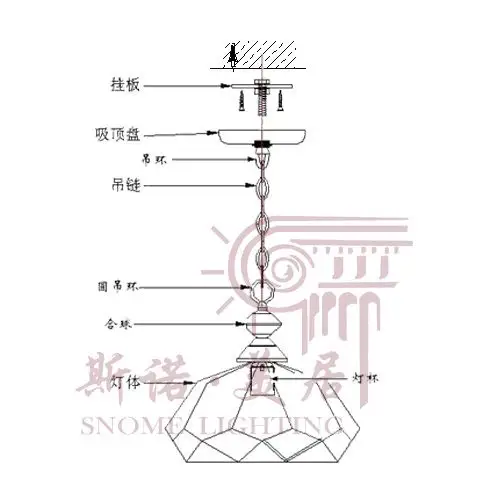如何安装水晶吊灯:工具材料