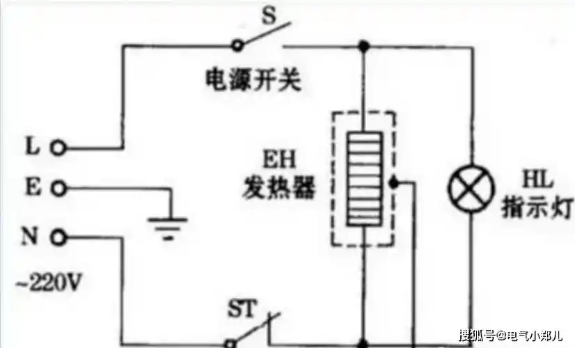 电热水壶内部电路原理图学会自己手动修又省一笔