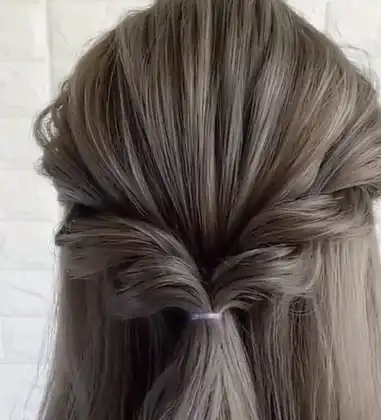 简单易学的个性编发,披发也能这么美,让你美得与众不同_头发_部分