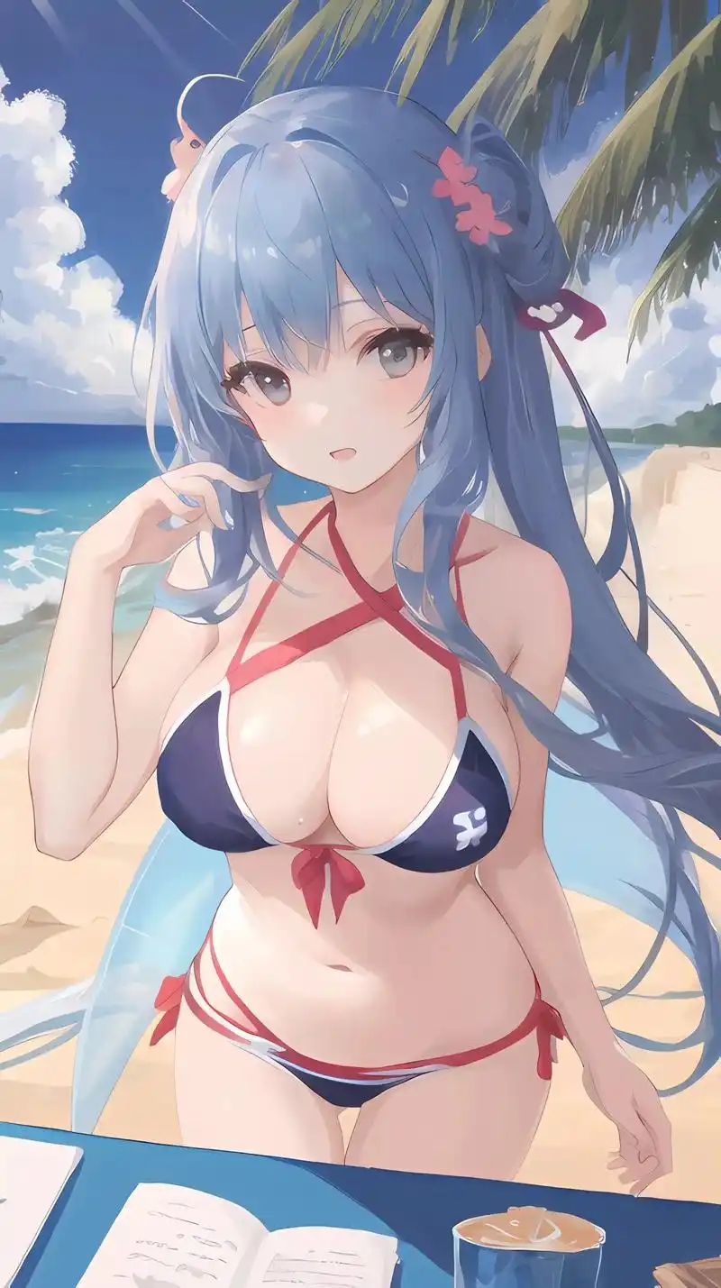 泳装比基尼 #动漫少女 #超清 #二次元世界 #泳裝 - 抖音