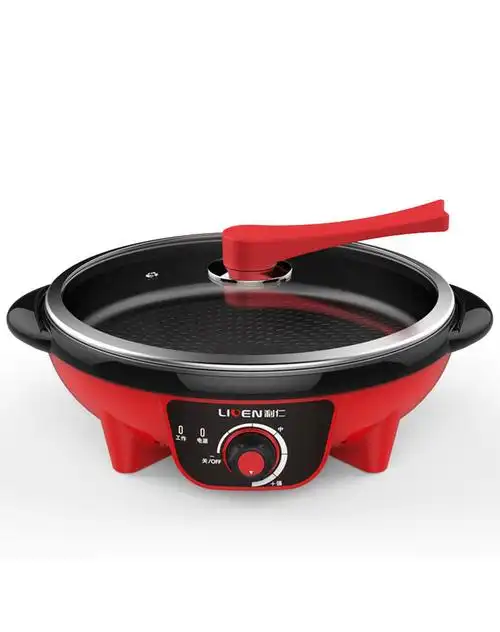 利仁 电煎锅家用陶瓷釉多功能电热锅不粘电炒锅jg-j3502