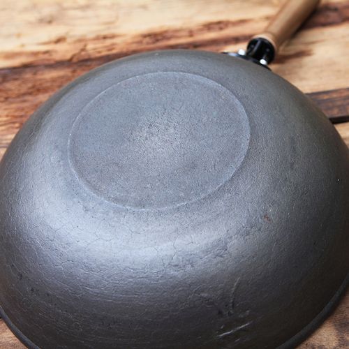 炒锅铁锅平底圆底炒菜菜锅轻便传统生铁高颜值炒锅