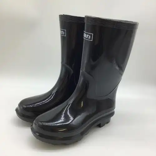 回力818中高筒雨靴 牛筋底雨靴男雨鞋 防水防滑耐磨钓鱼水鞋