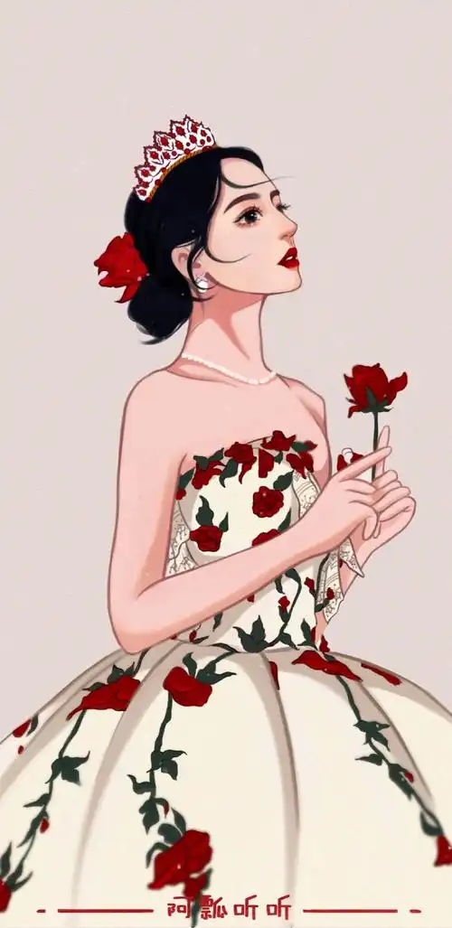 迪丽热巴 插画 - 堆糖,美图壁纸兴趣社区