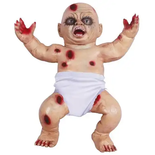 新款万圣节密室逃脱鬼屋酒吧恐怖鬼婴儿爬行道具摆件整蛊吓人玩具