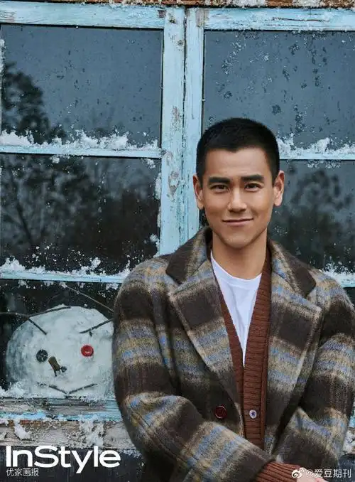 彭于晏优家画报封面#彭于晏《instyle优家画报》大片96,寸头造姓骀