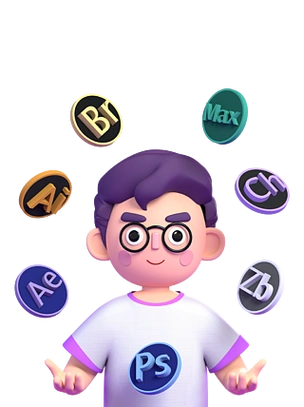 原创3d设计师人物模型