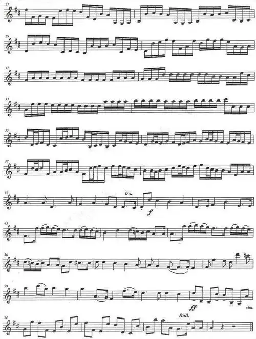 d大调卡农小提琴谱