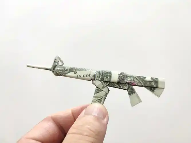 美元折纸欣赏步枪