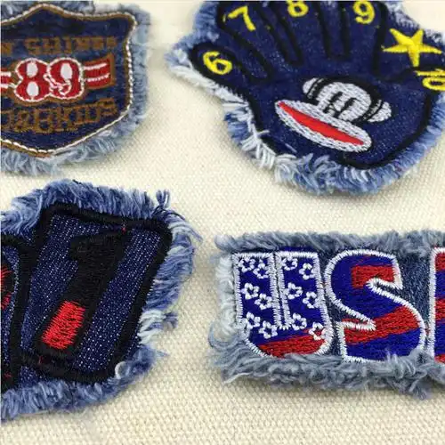 牛仔裤布贴补丁贴布儿童补裤子膝盖补洞贴花衣服装饰diy贴布