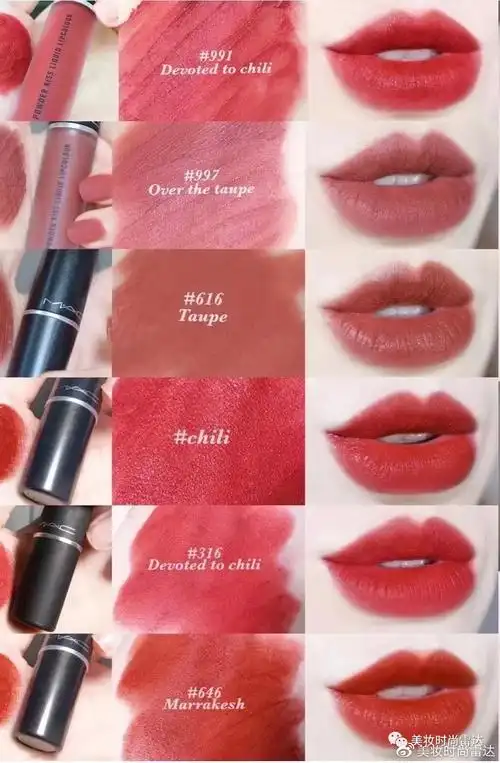 mac魅可唇膏口红唇釉畅销爆款合集