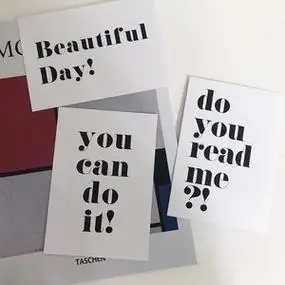 ins风简约英文字母卡片墙贴墙面装饰贺卡祝福卡拍照道具摆拍背景