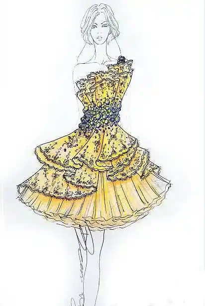 裙子设计收集-婚纱礼服设计-服装设计