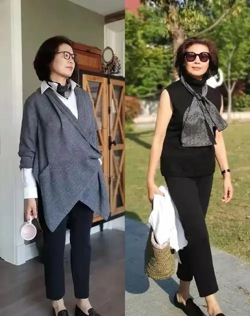 这才是55岁女人该有的高级感穿搭不装嫩不做作优雅老去就很美