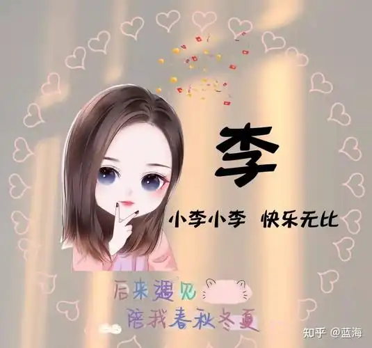 可爱的姓氏头像