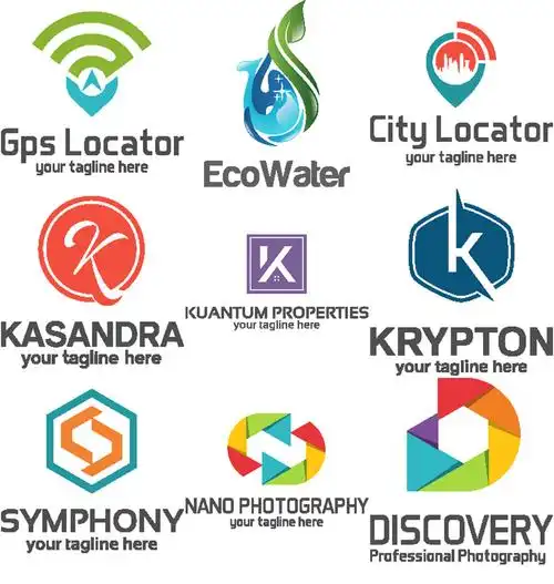 创意彩色商标设计元素素材免费下载(图片编号:6101270)-六图网