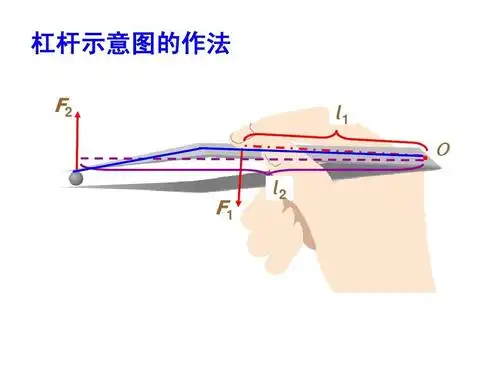 人教版初中九年级物理 科学探究:杠杆的平衡条件 ppt课件 杠杆示意图