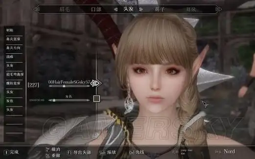 《上古卷轴5》妹子捏脸 各类型妹子捏脸合集