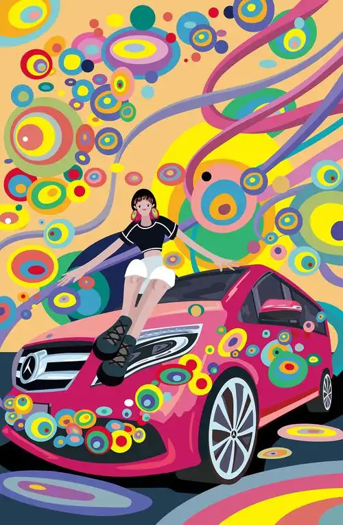 奔驰商业插画别册