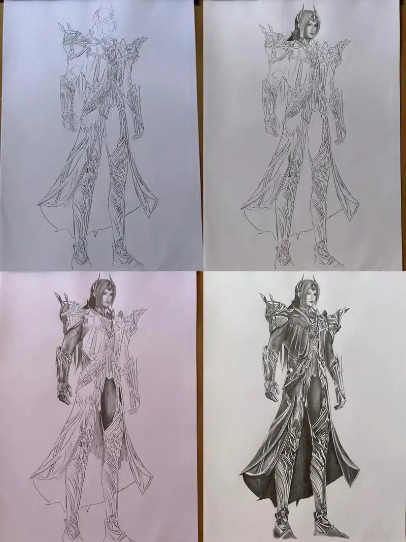 怎么画唐三修罗神和海神简笔画 - 抖音