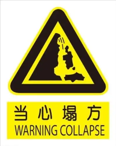 金诚力得 "当心塌方"标志牌