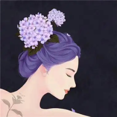 动漫女生头像唯美成熟手绘头像女生唯美简约