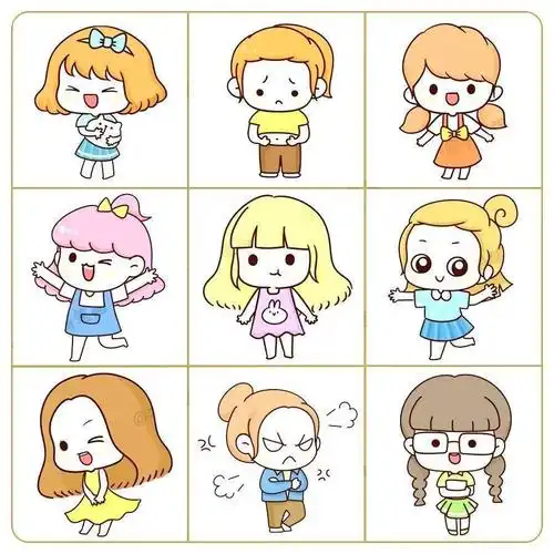 手账必备超可爱的80个卡通人物头像