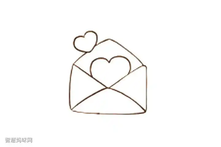 幼儿简笔画信封