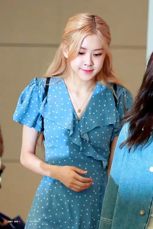 rose朴彩英机场造型照片 朴彩英机场穿搭完全就是个人时装秀