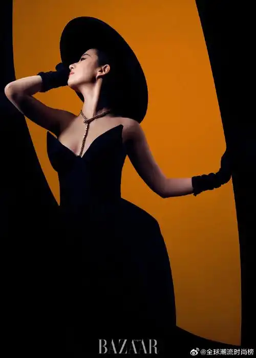 刘亦菲时尚芭莎4月刊封面##双面刘亦菲芭莎封面大片