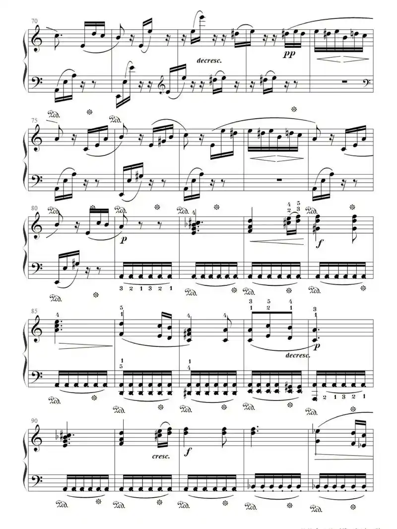 《献给爱丽丝》#钢琴谱|||有想要的曲谱进91优先分享哦#五 - 抖音