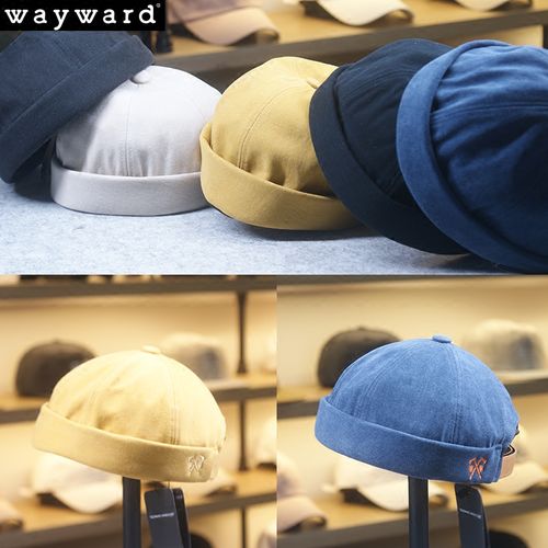 创造101赖小七赖美云同款纯棉简约镰刀刺绣复古瓜皮帽情侣包头帽