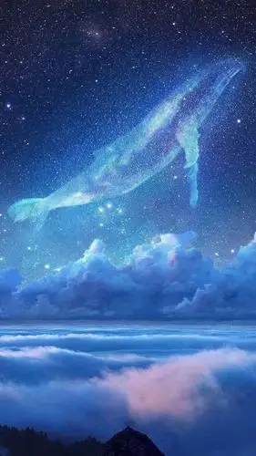 星空背景图:期待前方的想象,也在回味,身后的容颜身后的景色