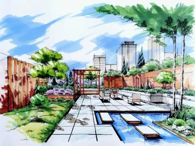 风景园林环境艺术设计手绘效果图